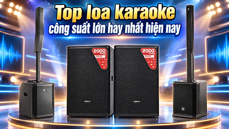 Top loa karaoke công suất lớn hay nhất hiện nay